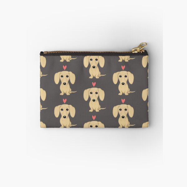 Item preview, Cream Smooth Coated Dachshund Dog Cartoon with Heart designed and sold by Jenn Inashvili.