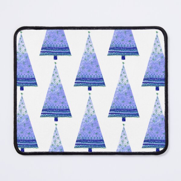Item preview, Watercolor Christmas tree with decorations, intense colors, deep blue and green. designed and sold by My-fake-places.