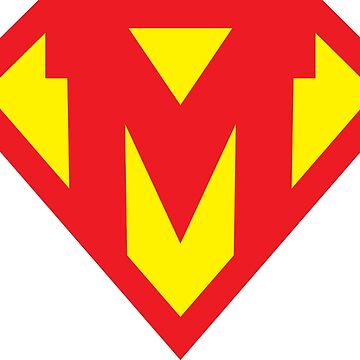 Artwork thumbnail, Letter M Superhero Symbol by Elvin Dantes