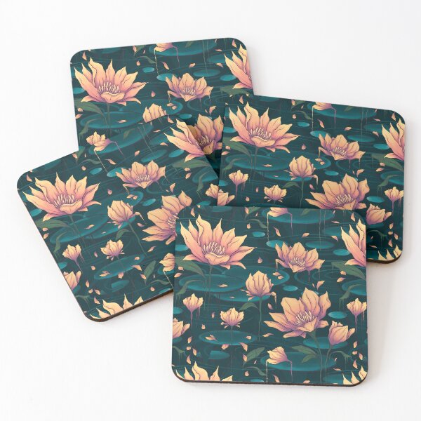 Item preview, Lotus Floating Dark Background designed and sold by AEIZLITA N.