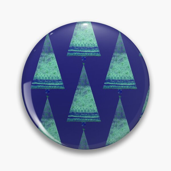 Item preview, Watercolor Christmas tree with decorations, intense colors, deep turquoise blue and green. designed and sold by My-fake-places.