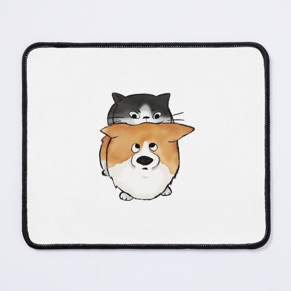 Artikelvorschau, Best friends Corgi und Katze entworfen und verkauft von haakondesign.