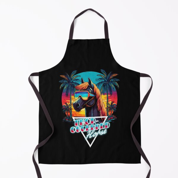 Item preview, Retro Wave Miami Thoroughbred Horse designed and sold by RedDesignSyc.