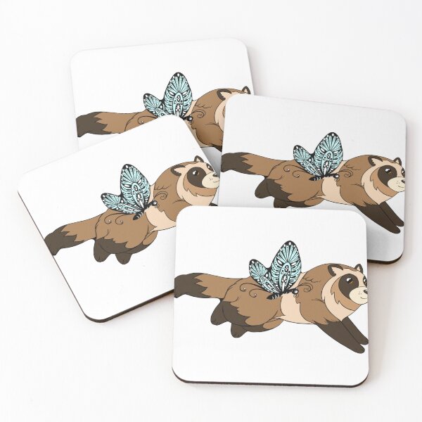 Item preview, Cookie cutter: Tanuki racing a butterfly designed and sold by Kitsunefire7.