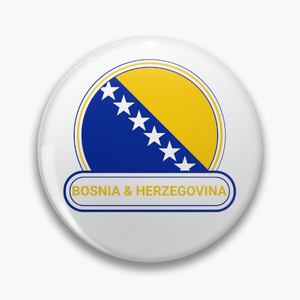 Item preview, Bosnia and Herzegovina Country Badge - Bosnia and Herzegovina Flag designed and sold by chrisrivait.