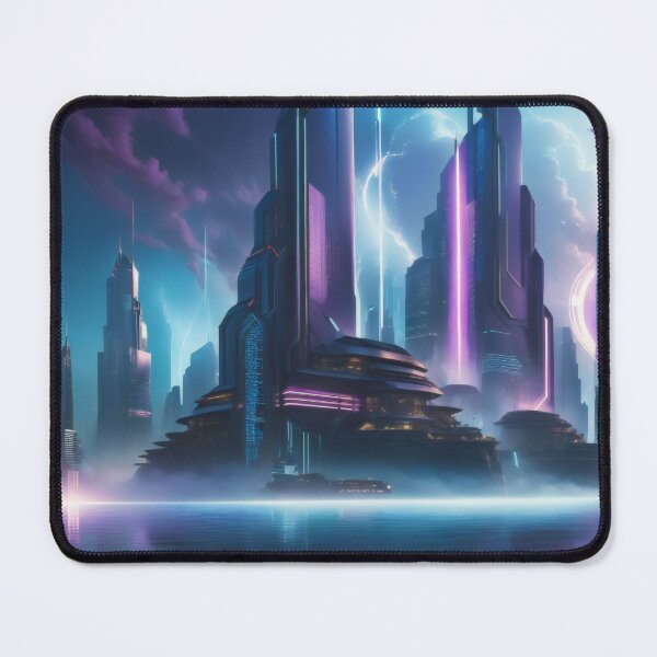 Item preview, Futuristic Technomage Cityscape designed and sold by PanoramaPrints.