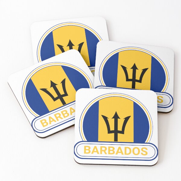 Item preview, Barbados Country Badge - Barbados Flag designed and sold by chrisrivait.