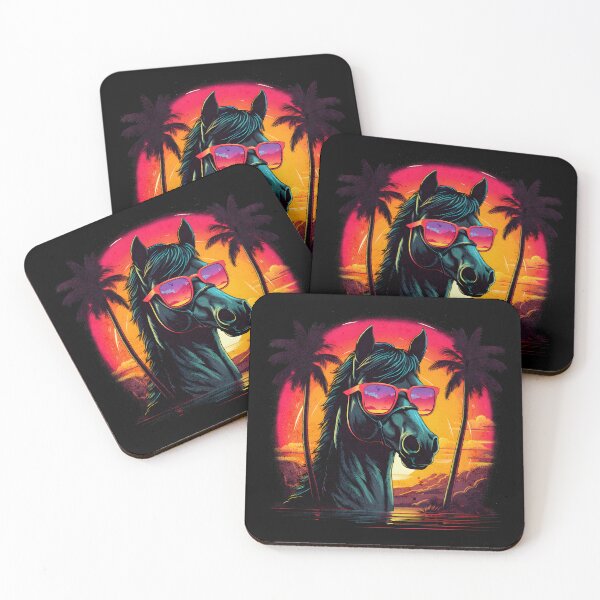 Item preview, Retro Wave Sunglas Morgan Horse designed and sold by RedDesignSyc.