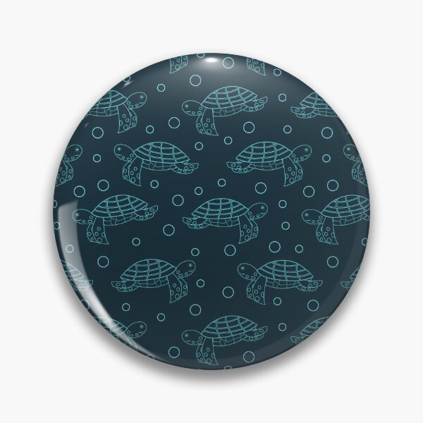 Item preview, Blue turtles pattern designed and sold by FatBirdie.