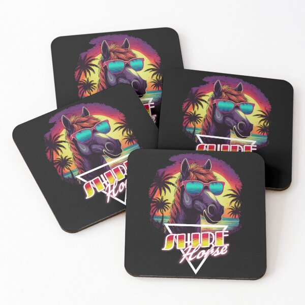 Item preview, Retro Wave Shire Horse Vibes designed and sold by RedDesignSyc.