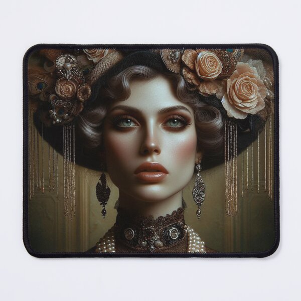 Item preview, Clamor Aristocratic 1920 style Lady Portrait Fashion Artificial intelligence Ai designed and sold by AiPoliviosArt.