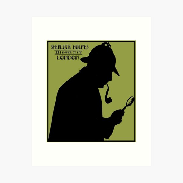 Item preview, SHERLOCK HOLMES : Vintage Detective Advertising Print designed and sold by posterbobs.