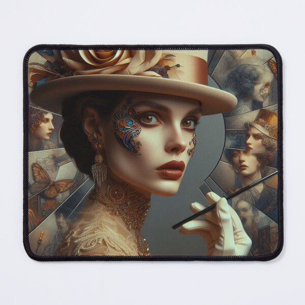Item preview, Clamor  Aristocratic 1920 style Lady  Portrait Fashion Artificial intelligence Ai designed and sold by AiPoliviosArt.