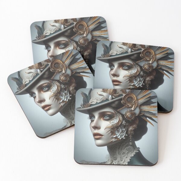 Item preview, Clamor  Aristocratic 1920 style Lady  Portrait Fashion Artificial intelligence Ai designed and sold by AiPoliviosArt.