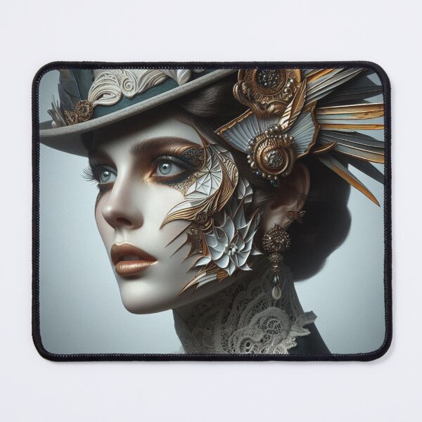 Item preview, Clamor  Aristocratic 1920 style Lady  Portrait Fashion Artificial intelligence Ai designed and sold by AiPoliviosArt.