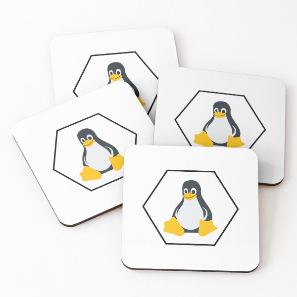 Item preview, Linux hexagon penguin designed and sold by Redstrawberry13.