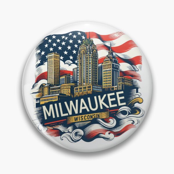 Item preview, Milwaukee, Wisconsin, Watercolor Illustration designed and sold by PaintMeWorld.