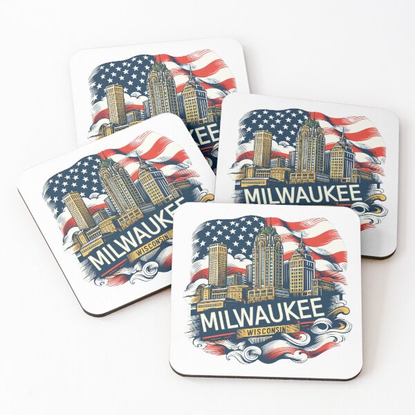 Item preview, Milwaukee, Wisconsin, Watercolor Illustration designed and sold by PaintMeWorld.