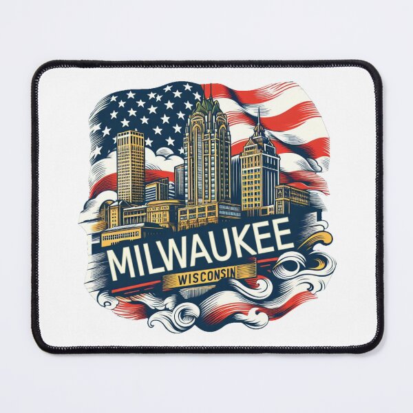 Item preview, Milwaukee, Wisconsin, Watercolor Illustration designed and sold by PaintMeWorld.