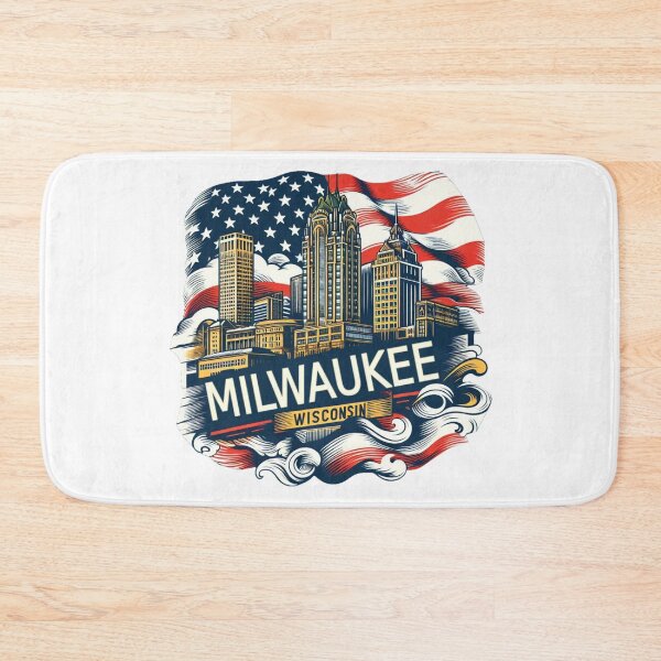 Item preview, Milwaukee, Wisconsin, Watercolor Illustration designed and sold by PaintMeWorld.