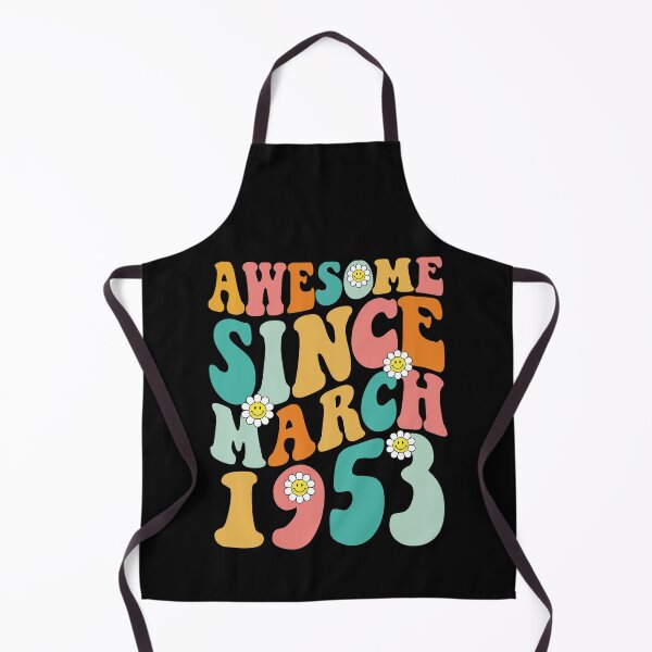 Item preview, Awesome Since March 1953 | Made In 1953 | Retro Groovy Birthday designed and sold by Christina-grich.