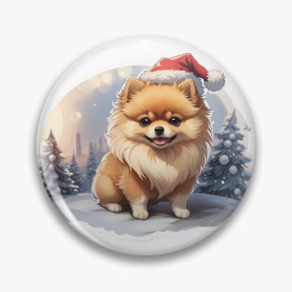 Artikelvorschau, Niedlicher Weihnachtspommerscher Hund für Hundeliebhaber entworfen und verkauft von SwanAndStone.