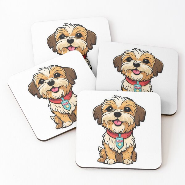 Item preview, Shorkie Charm: A Delightful Cartoon Sticker. Add a touch of whimsy to your belongings with this adorable sticker featuring the playful and lovable personality of Shorkies designed and sold by OURBYPRODUCTS.
