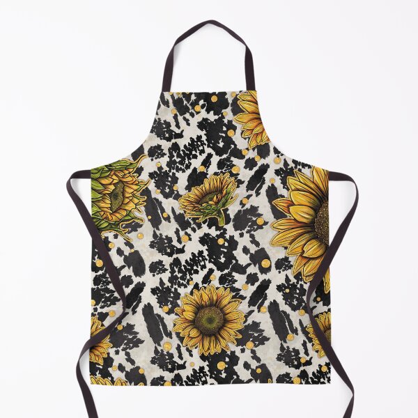 Item preview, Cowhide Whit Sunflower, Sunflower, Cowhide, Western. designed and sold by LunaNovaArtShop.