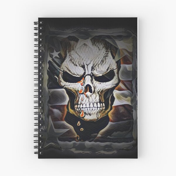 Item preview, SKULL IN A USA FLAG designed and sold by inarausch2023.