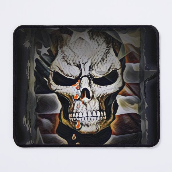 Item preview, SKULL IN A USA FLAG designed and sold by inarausch2023.