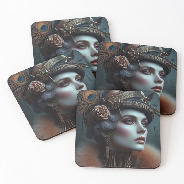 Item preview, Clamor  Aristocratic 1920 style Lady  Portrait Fashion Artificial intelligence Ai designed and sold by AiPoliviosArt.