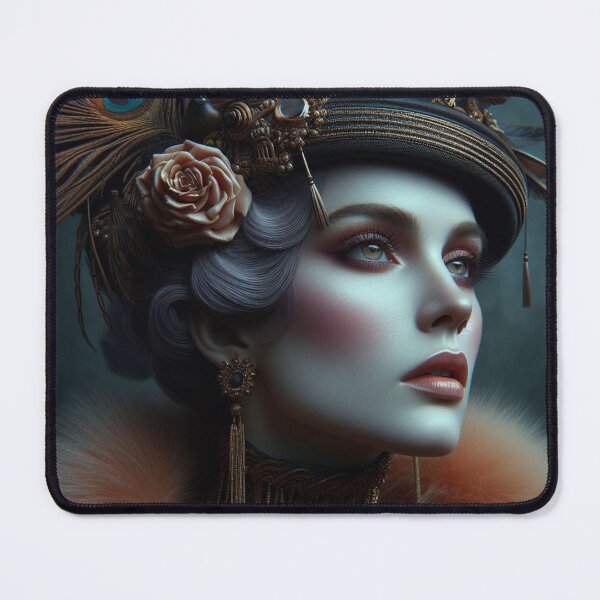 Item preview, Clamor  Aristocratic 1920 style Lady  Portrait Fashion Artificial intelligence Ai designed and sold by AiPoliviosArt.