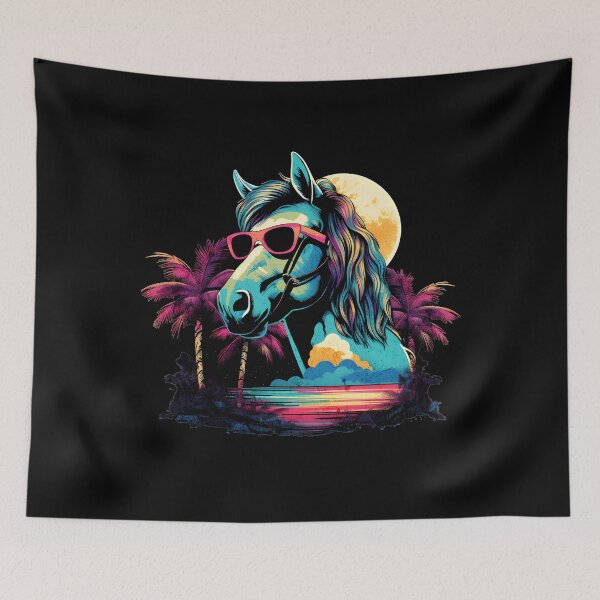 Item preview, Retro Wave Shire Horse Shirt designed and sold by RedDesignSyc.