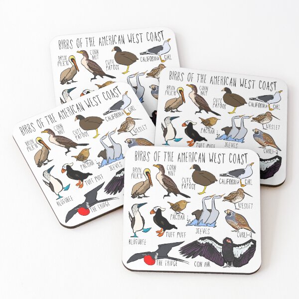 Item preview, BIRBS OF THE AMERICAN WEST COAST designed and sold by fuzzytooth.