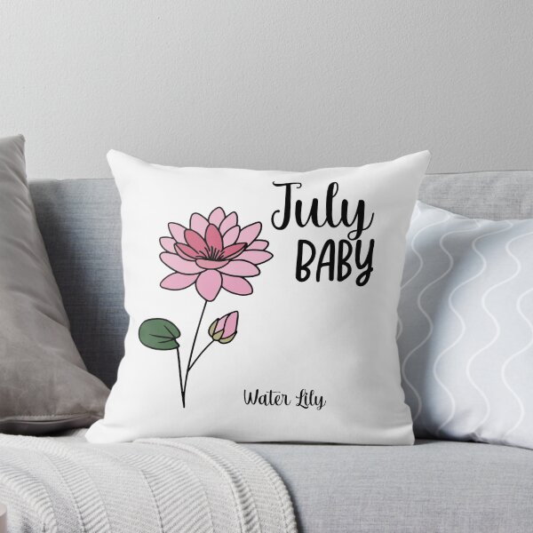 Item preview, Born in July Water Lily Birthday Birth Month Flower designed and sold by ArtVibeStudios.