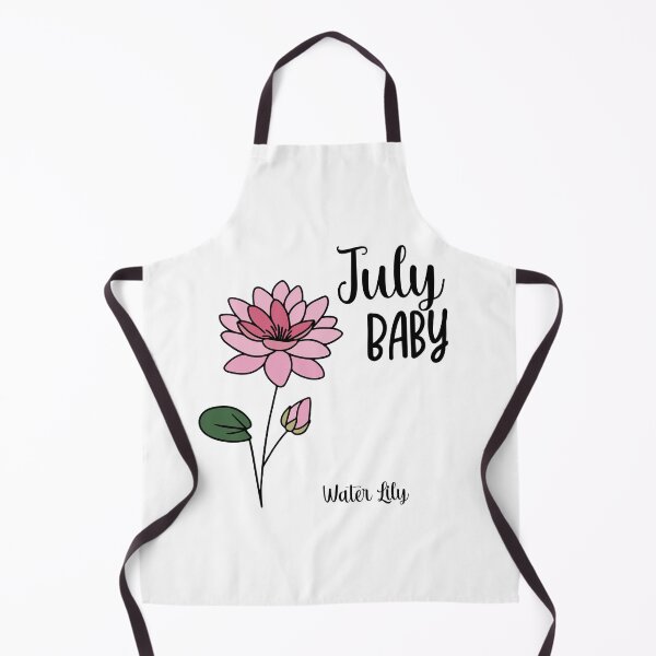 Item preview, Born in July Water Lily Birthday Birth Month Flower designed and sold by ArtVibeStudios.
