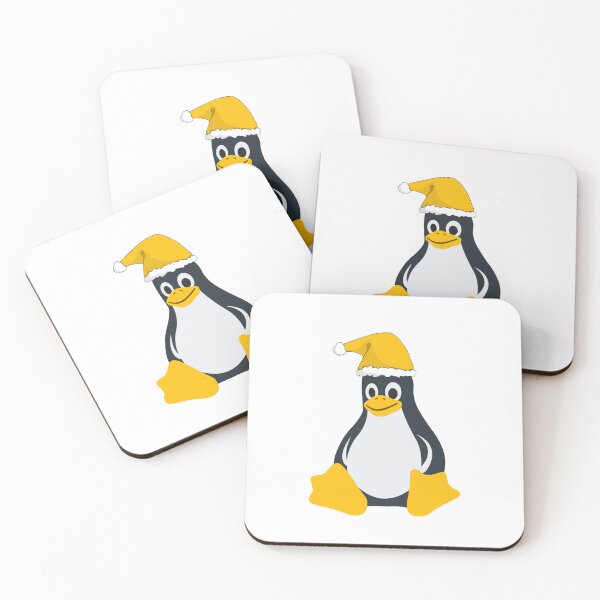 Item preview, Linux penguin - Christmas hat designed and sold by Redstrawberry13.