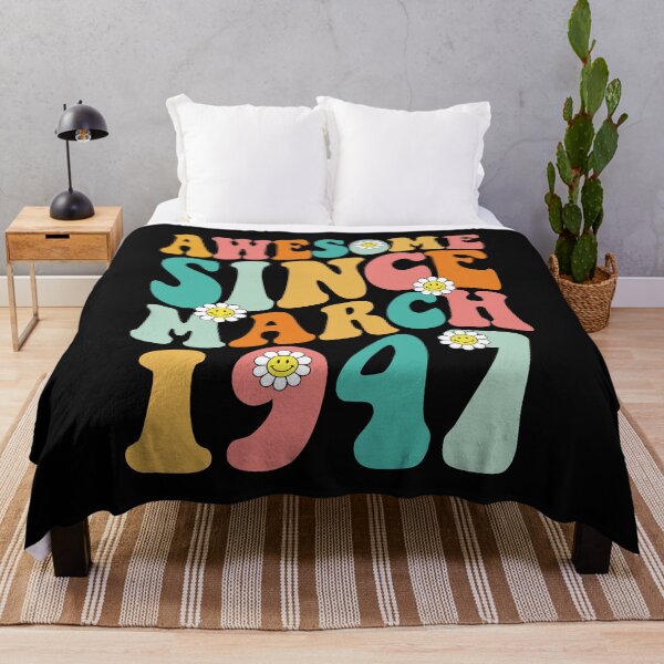 Item preview, Awesome Since March 1947 | Made In 1947 | Retro Groovy Birthday designed and sold by Christina-grich.