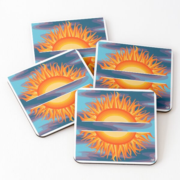 Item preview, Sun on a cool toned plain designed and sold by Joy Peetz.