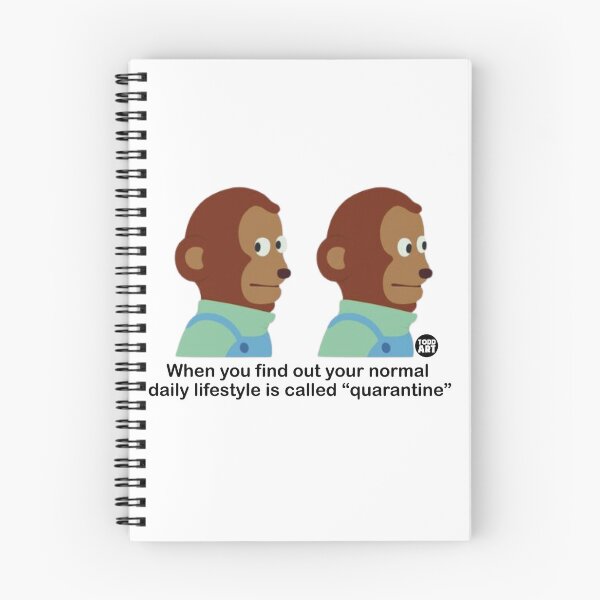 Item preview, AWKWARD MONKEY QUARANTINE designed and sold by TODD GOLDMAN.