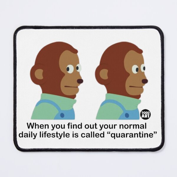Item preview, AWKWARD MONKEY QUARANTINE designed and sold by TODD GOLDMAN.