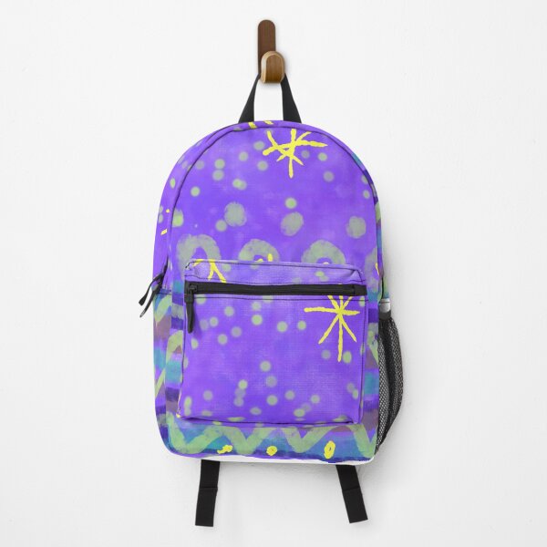 Item preview, Watercolor Christmas tree with decorations, intense colors, deep purple and yellow. designed and sold by My-fake-places.