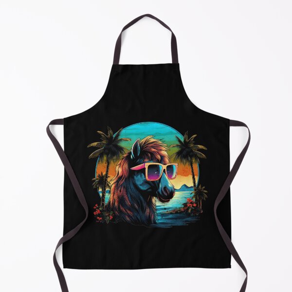 Item preview, Retro Wave Shetland Pony Horse Palm Design designed and sold by RedDesignSyc.