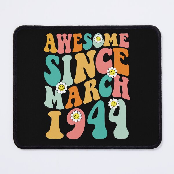 Item preview, Awesome Since March 1944 | Made In 1944 | Retro Groovy Birthday designed and sold by Christina-grich.