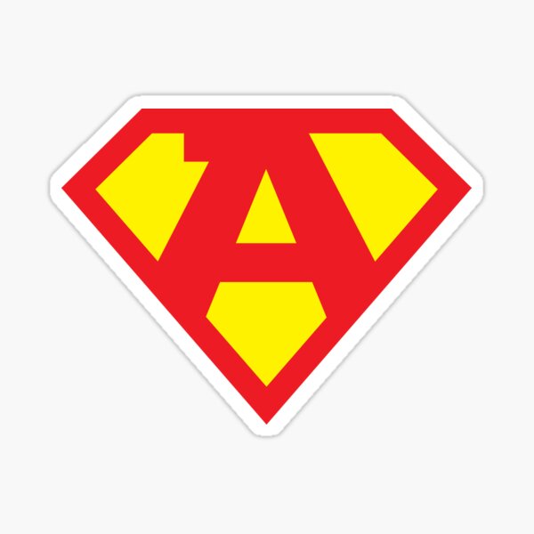 Item preview, Letter A Superhero Symbol designed and sold by Elvin Dantes.