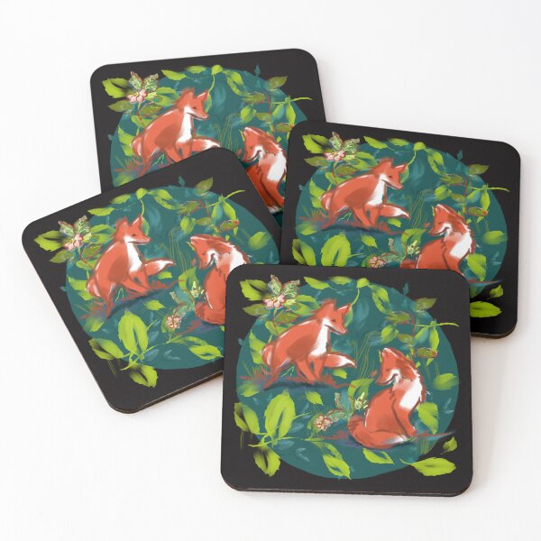Item preview, Two red foxes designed and sold by Mary Jane Lange.