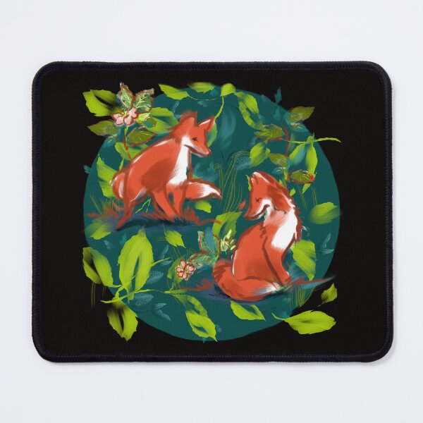Item preview, Two red foxes designed and sold by Mary Jane Lange.