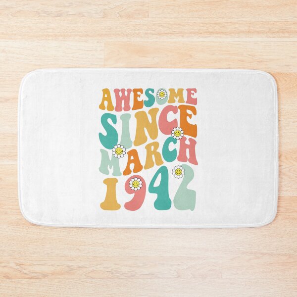 Item preview, Awesome Since March 1942 | Made In 1942 | Retro Groovy Birthday designed and sold by Christina-grich.