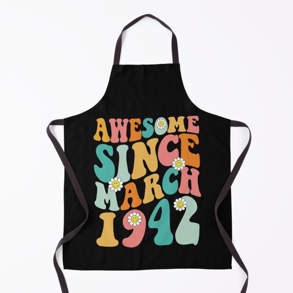 Item preview, Awesome Since March 1942 | Made In 1942 | Retro Groovy Birthday designed and sold by Christina-grich.