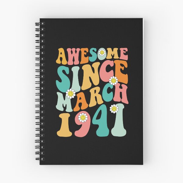 Item preview, Awesome Since March 1941 | Made In 1941 | Retro Groovy Birthday designed and sold by Christina-grich.